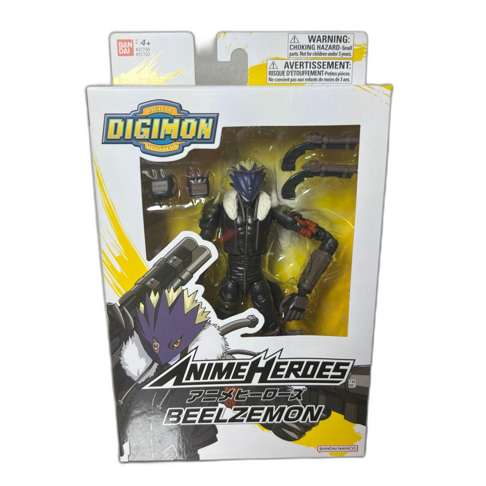 Digimon Anime Heroes - Beelzemon Action Figure - Bandai Namco Toei - NEW In Box